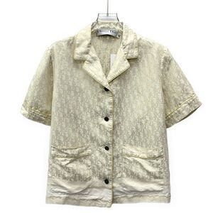 Christian Dior Cream Short Sleeve Shirt